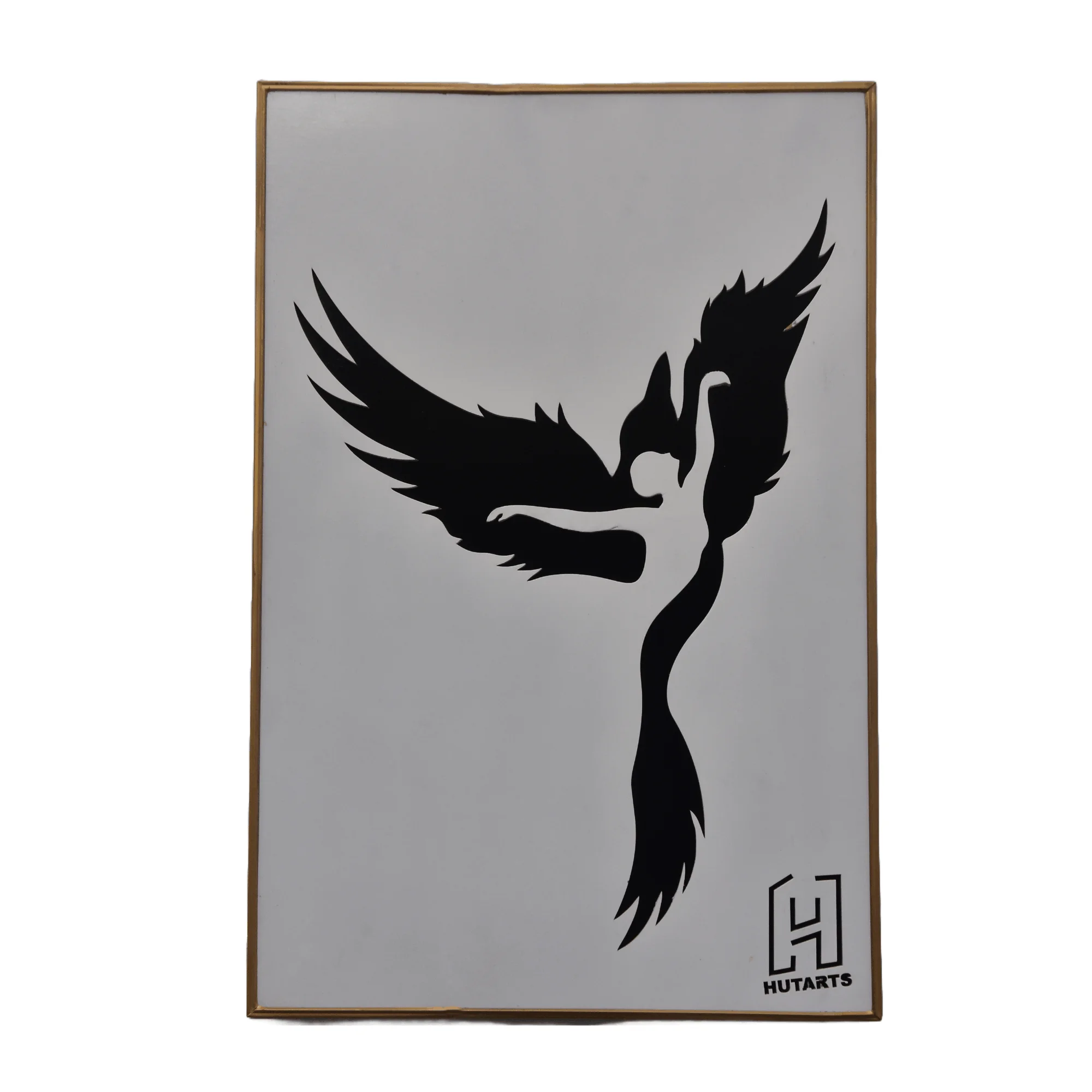 white and black dancing Fairy wall hanging Scenery By Hutarts